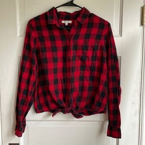 Madewell Crop Flannel